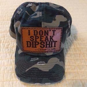Distressed Camo Yellowstone “Beth Dutton” Quote Ball Cap